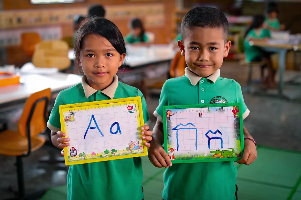 Le projet Smiling Gecko près de Battambang